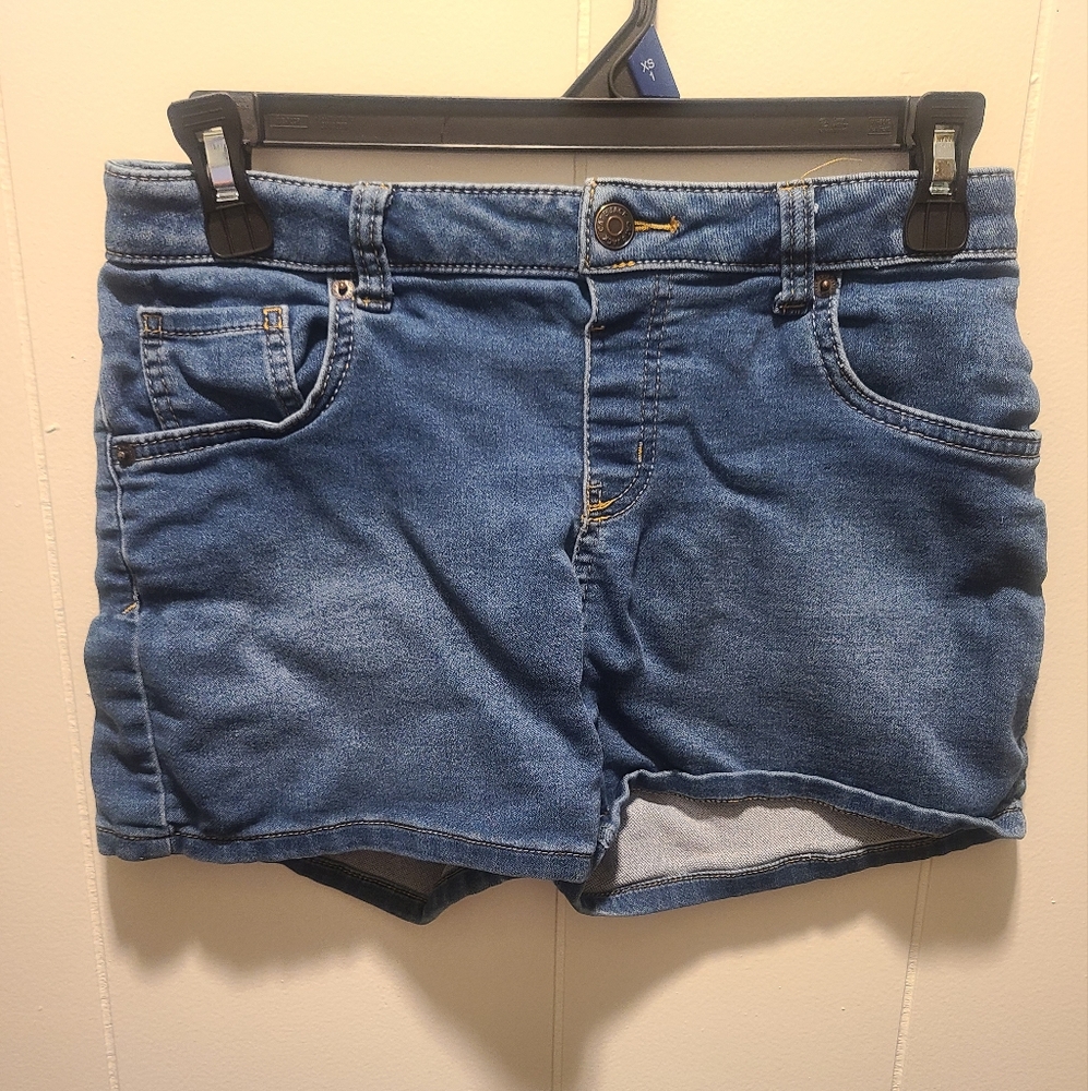 Cat & Jack Blue Jean Shorts High-Waisted Stretch